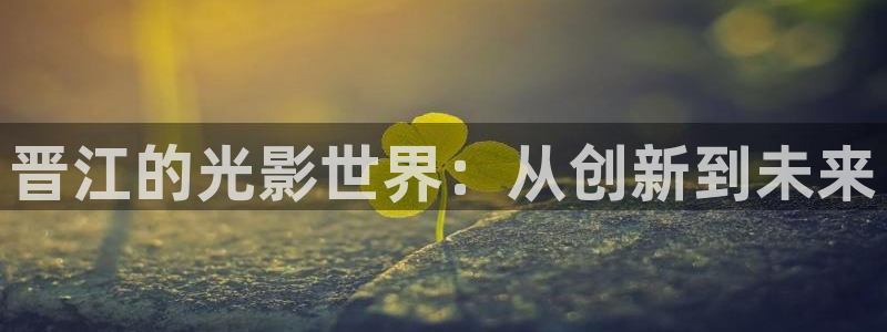 在线观看视频大地：晋江的光影世界：从创新到未来
